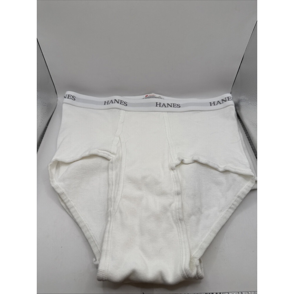 Lot Of 2 Vintage Hanes Comfort Flex White Briefs Size L